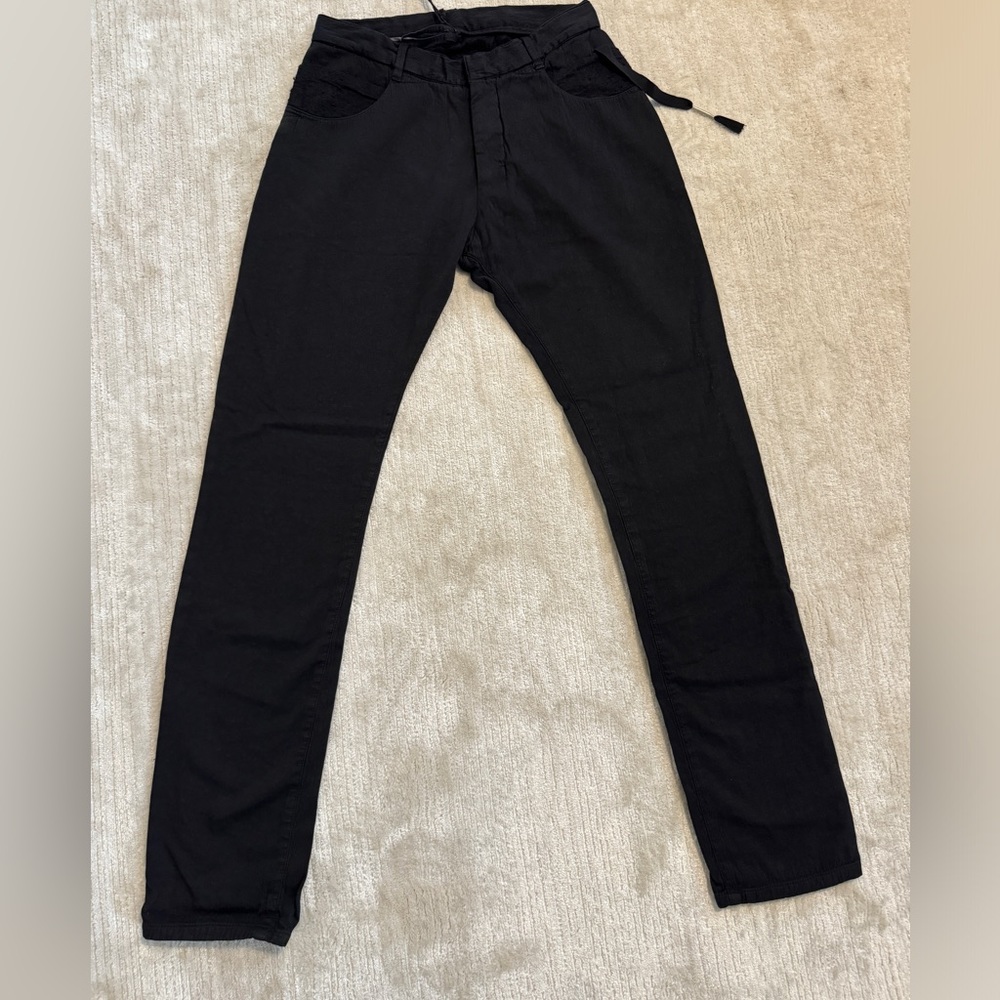 Damir Doma Silent Pryor Classic 5 Pockets Pant Wool Cotton Brushed Accents